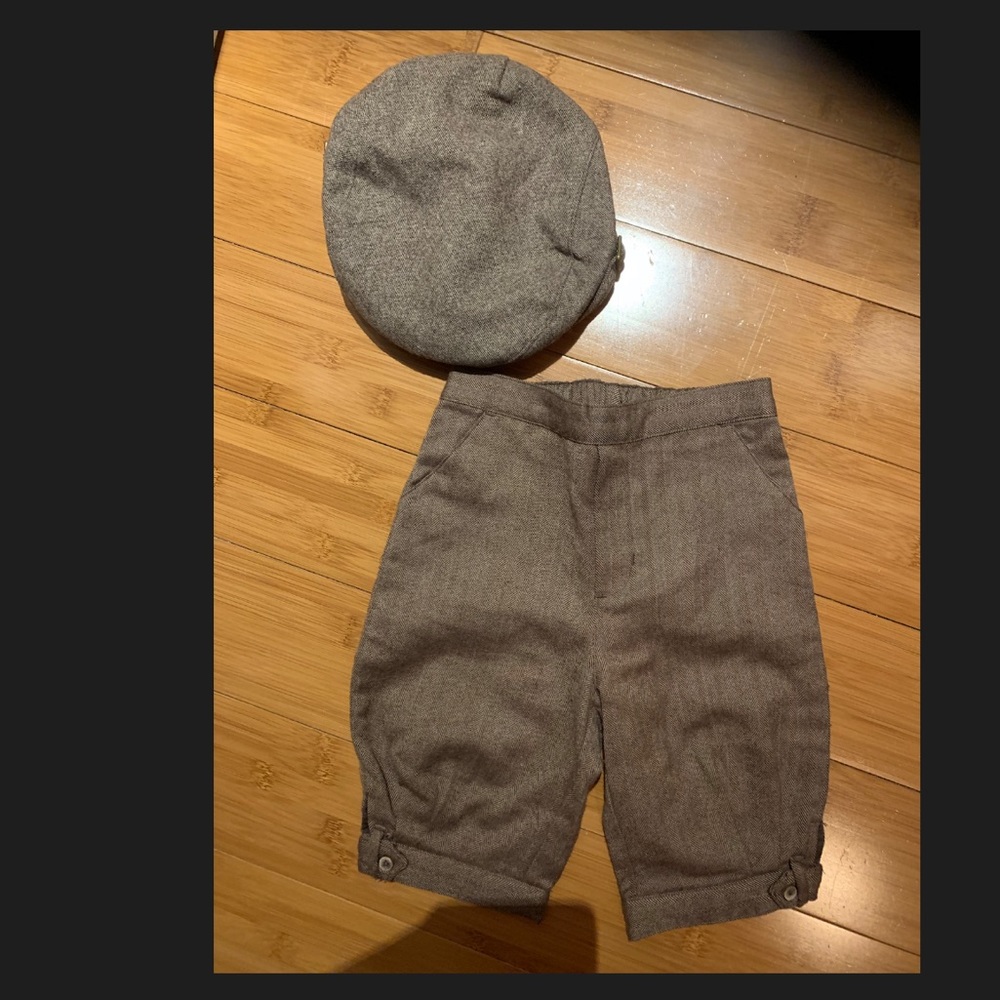 Baby Boy 12-18 Janie and Jack Capri pant with hat